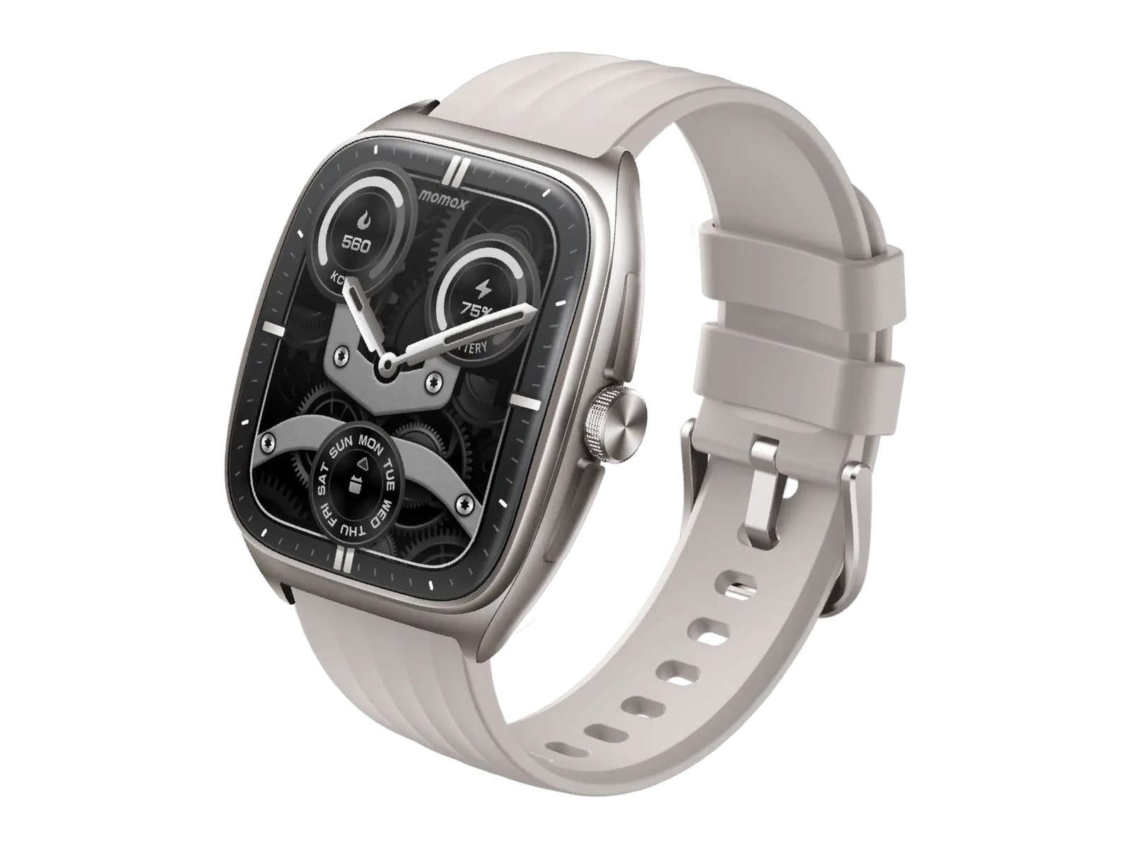 MOMAX - 1-Wear Curvex Smart Watch Smart Watches - Titanium