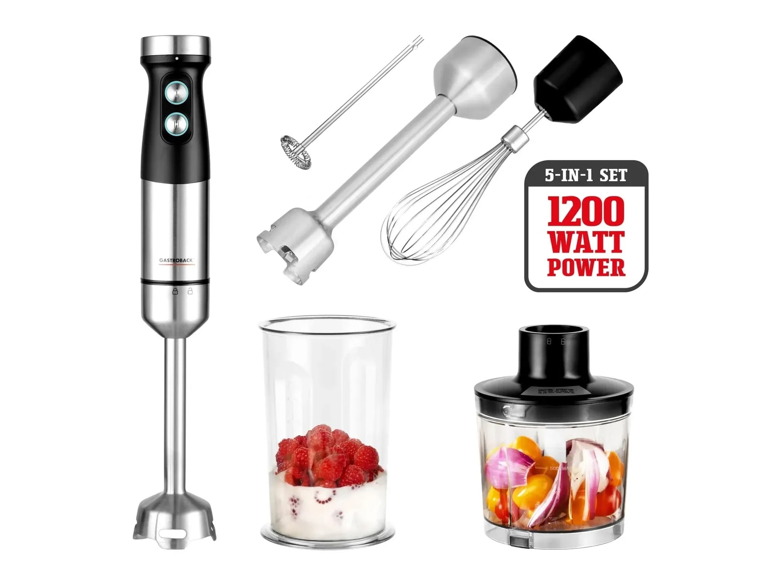 Gastroback - Design Power 5-in-1 Set Blenders & Mixers (EU)