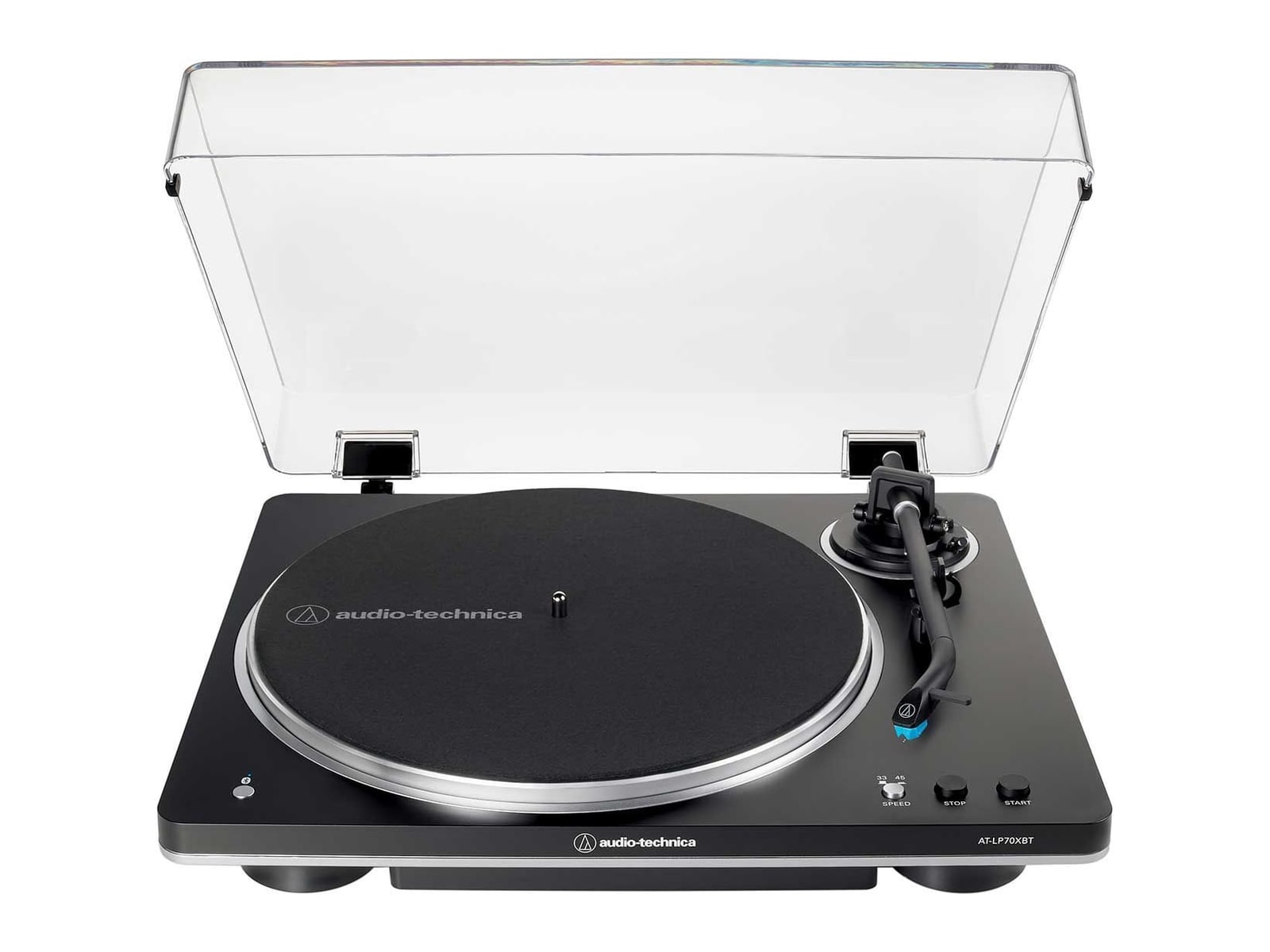 Audio-Technica - AT-LP70XBT-BS Bluetooth Turntables & CD Players - Silver