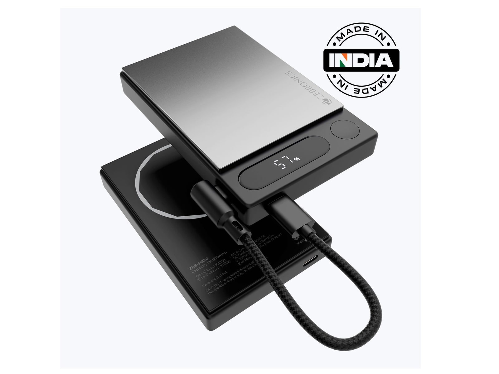 Zebronics - Zeb EnergiSafe 10R4 Black Power Banks