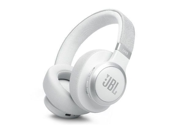 JBL - Live 770NC Bluetooth Over-Ear Headphones - White