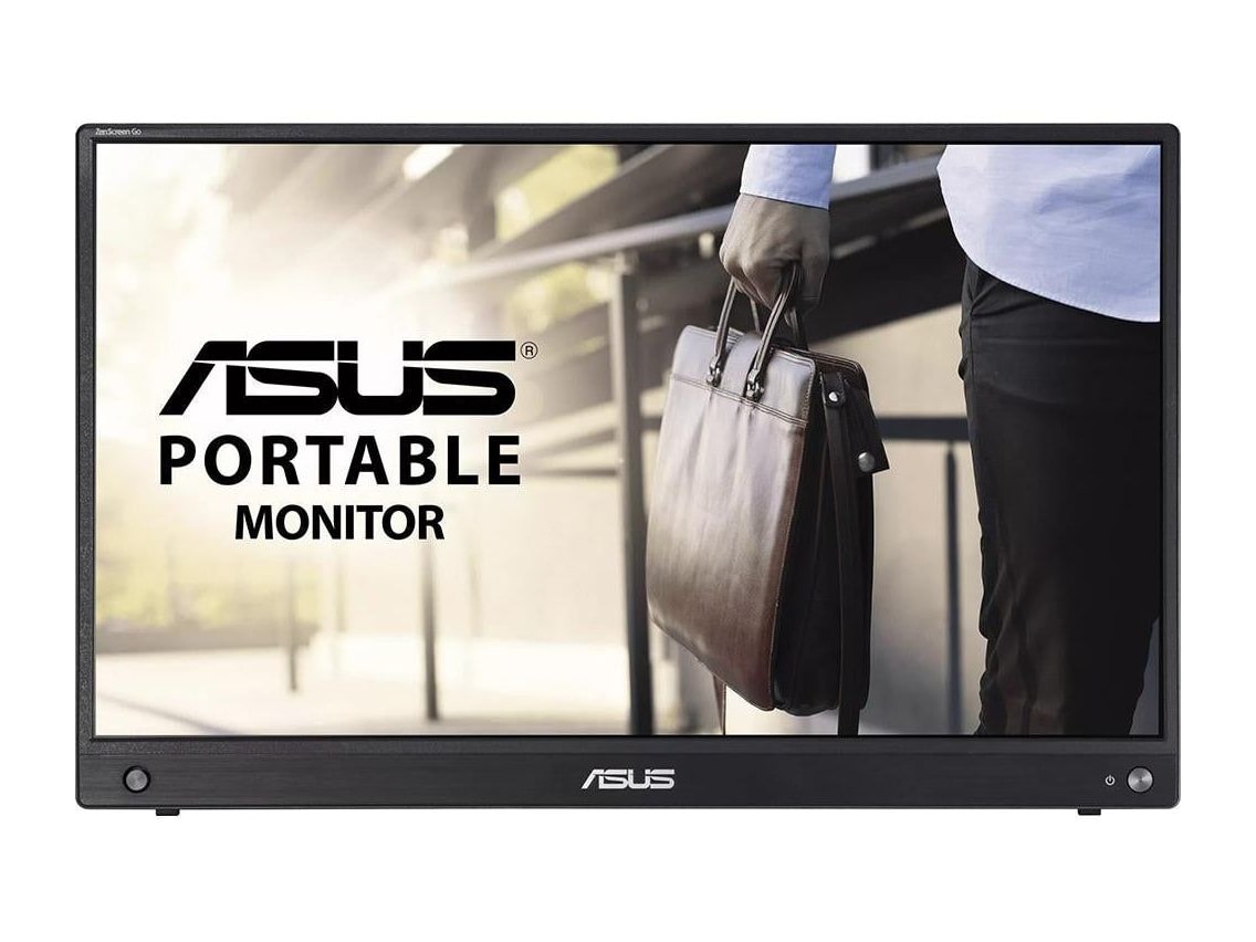 ASUS - 15.6" ZenScreen MB16AWP Full HD 60Hz Professional Monitors - Black
