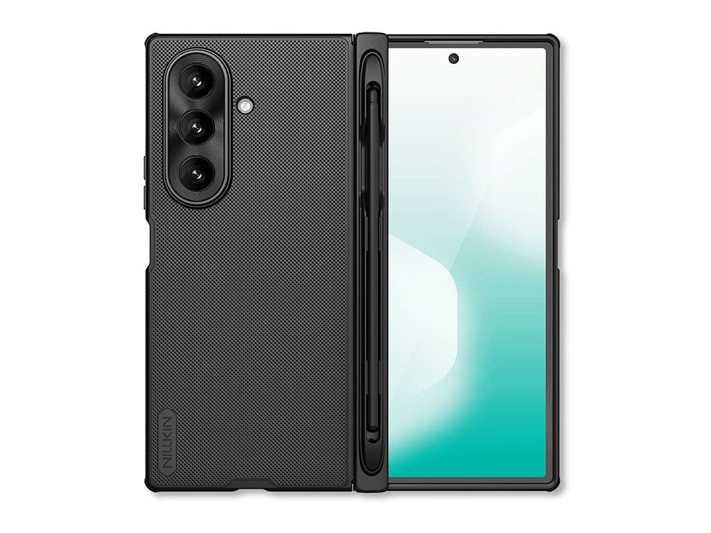 Nillkin - Super Frosted Shield Fold Case with Stylus Pen - Galaxy Z Fold 7 - Matte Black
