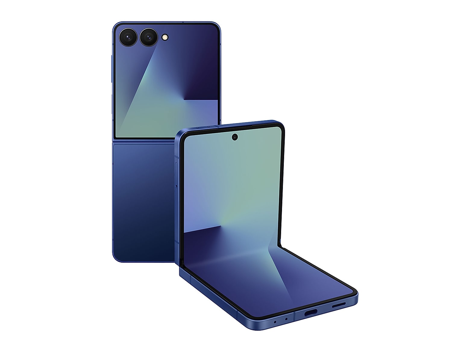 Samsung - Galaxy Z Flip7 5G 256GB - Blue Shadow