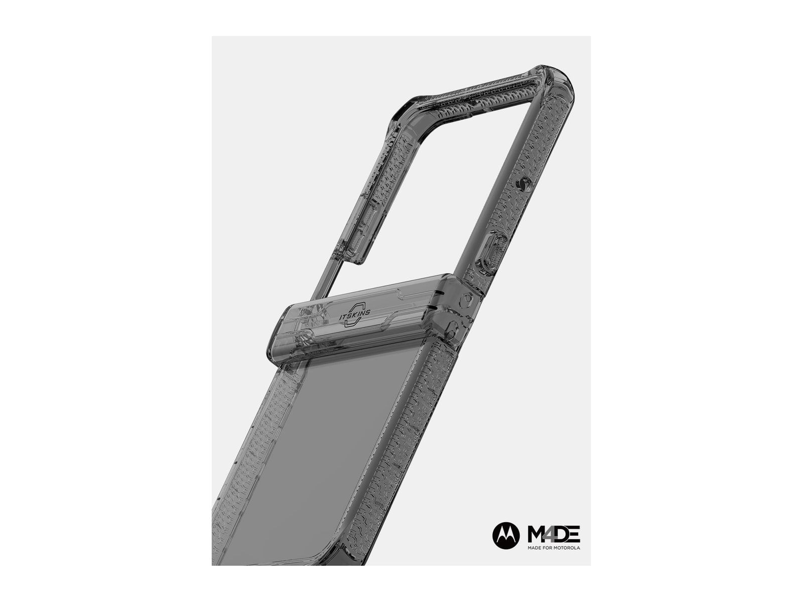 ITSKINS - HYBRID R Clear - Motorola Razr+ (2025) - Black And Transparent