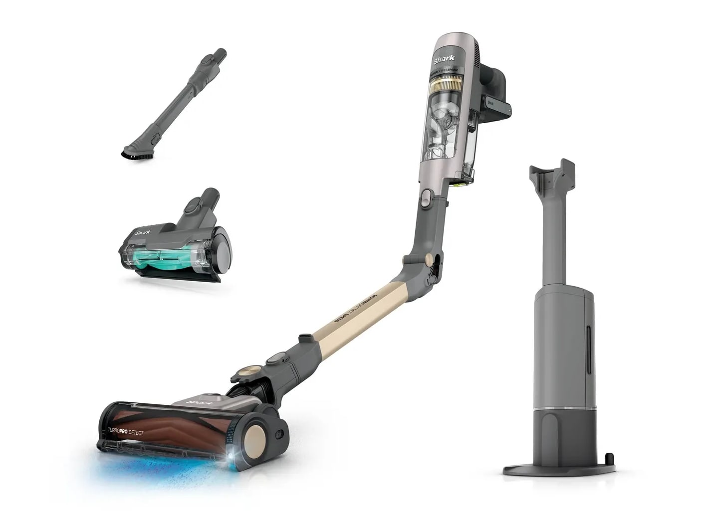 Shark - PowerDetect Speed Clean & Empty Luxe IA3246EUT Oatstone Vacuum Cleaners