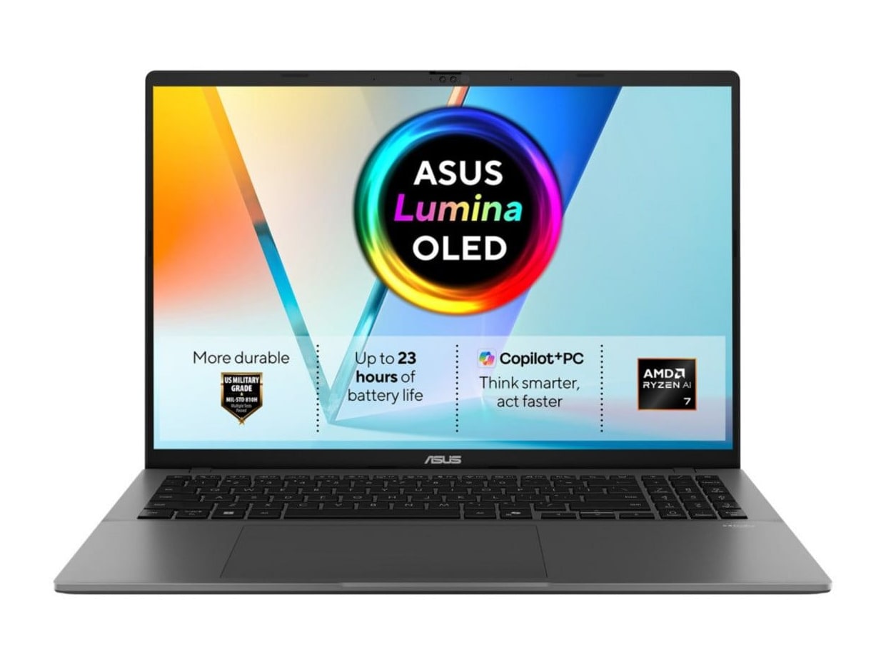 ASUS - Vivobook S16 M3607GA-SH011W 16" - AMD Ryzen AI 7 445 chip - 16GB Memory - 512GB SSD - Gray