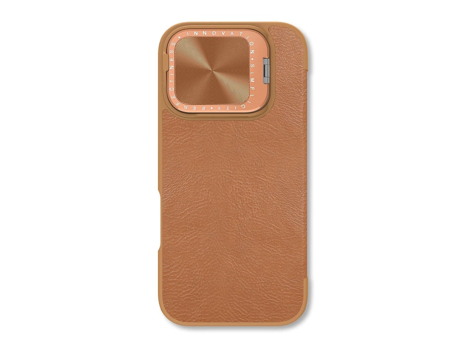 Nillkin - Qin CamProp Leather Case - iPhone 16 Pro - Brown