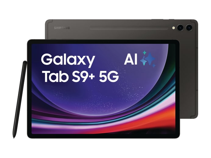 Samsung - Galaxy Tab S9+ - 256GB - 5G - Graphite (EU)
