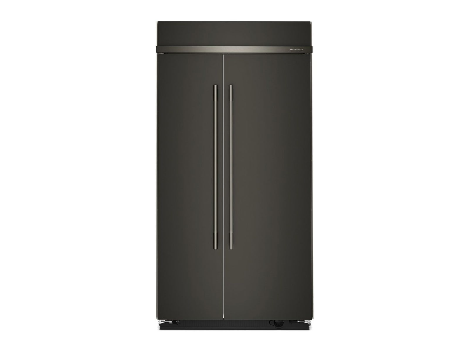 KitchenAid - 25.5 Cu. Ft. Built-In Side-by-Side Refrigerator 42-Inch Wide Black Ore Refrigerators
