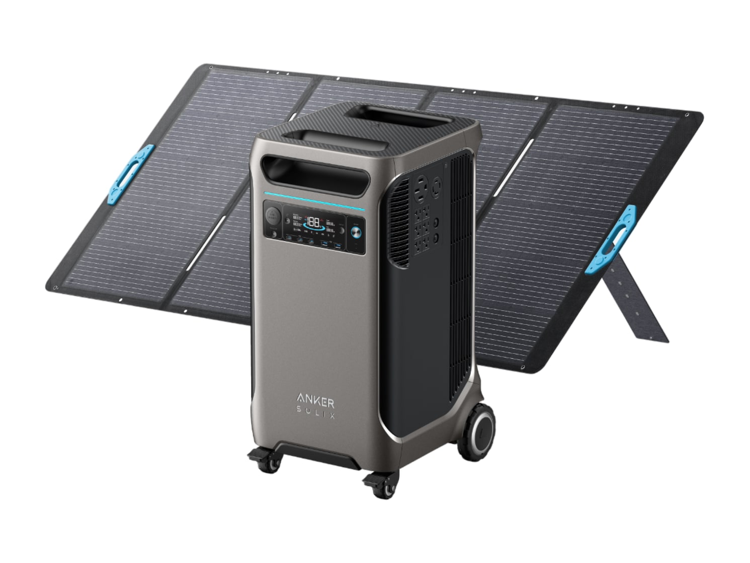 Anker - SOLIX F3800 with 400W Portable Solar Panel 3840Wh Portable Power Stations