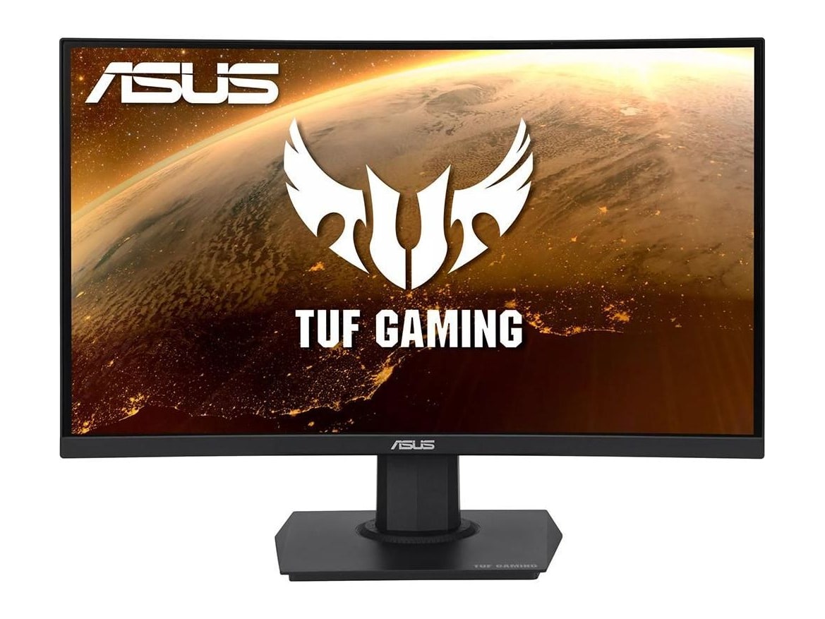 ASUS - 23.6" TUF Gaming VG24VQE Full HD 165Hz Curved Monitors - Black