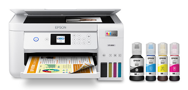 Epson - EcoTank ET-2850 All-in-One Supertank Printer - White