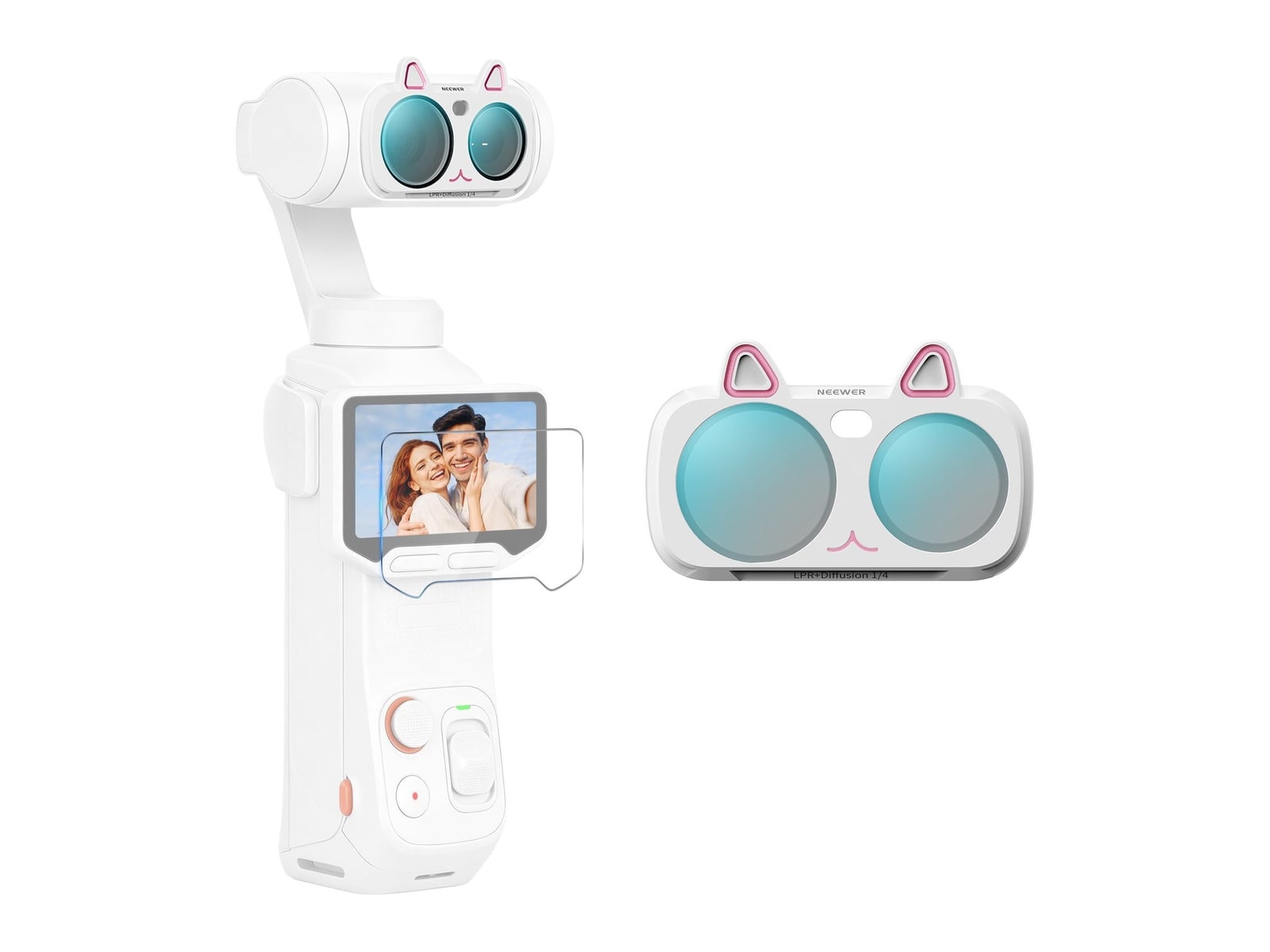 Neewer - FL-L12 Clarity & Icy Rose Effect Filter Compatible with Insta360 Luna Ultra Camera Accessories - White