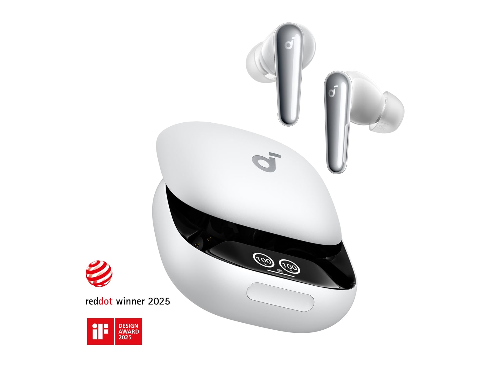 Soundcore - Liberty 4 Pro Bluetooth True Wireless Earbuds - Pearl White
