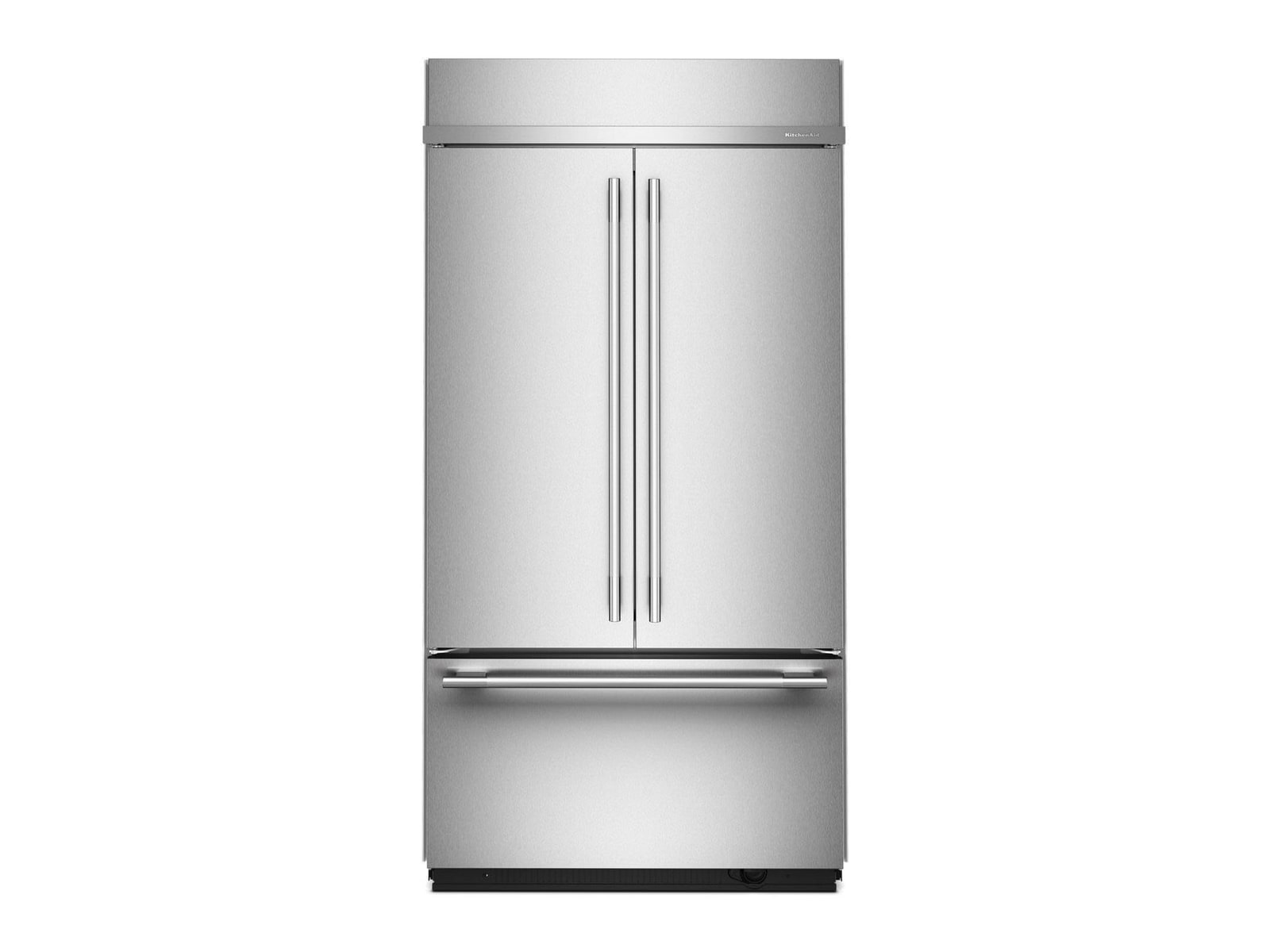 KitchenAid - 24.2 Cu. Ft. Built-In French Door Refrigerator 42-Inch Wide in PrintShield Stainless Steel Refrigerators