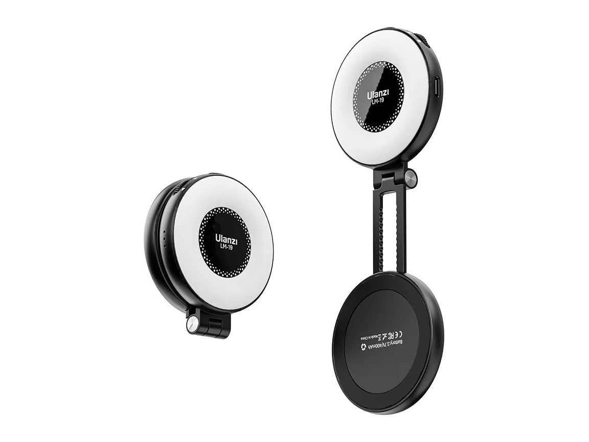 Ulanzi - LM19 MagSafe LED Selfie Ring Light Camera Accessories - Black