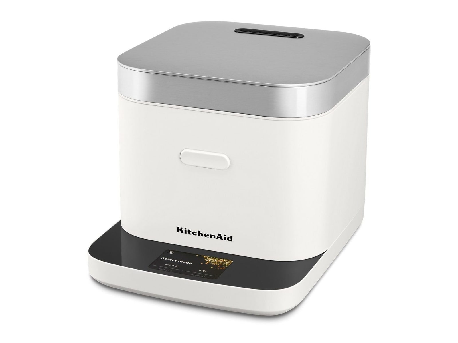 KitchenAid - Compact Grain and Rice Cooker Porcelain White Pressure Cookers