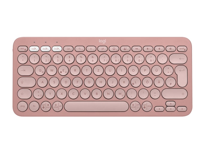 Logitech - Pebble Keys 2 K380s Wireless Keyboards - Tonal Rose (UK)