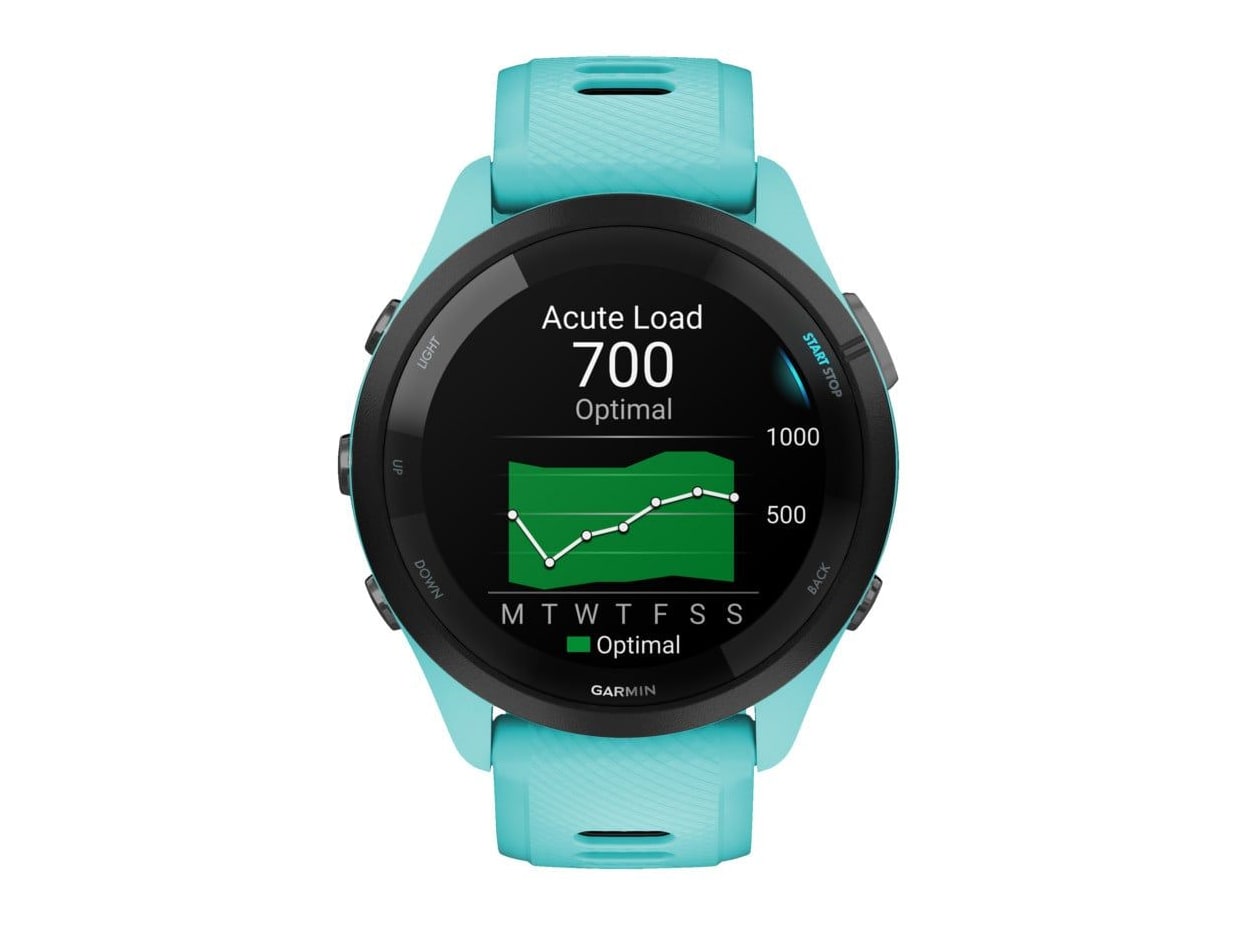 Garmin - Forerunner 265 Smart Watches - Turquoise Blue/Black