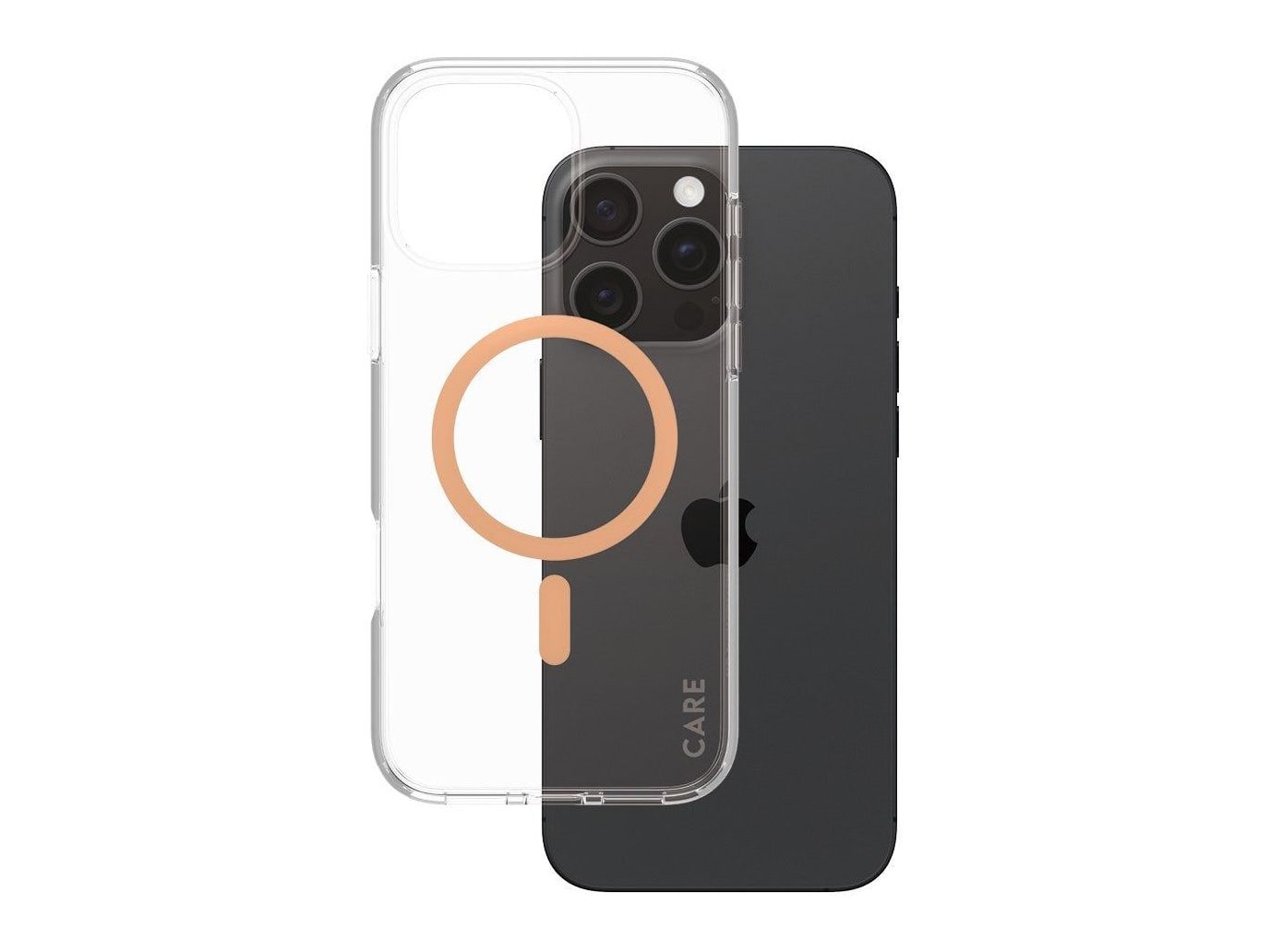 PanzerGlass - CARE Urban Combat Case Transparent w. Peachy MagSafe iPhone 16 Pro Max