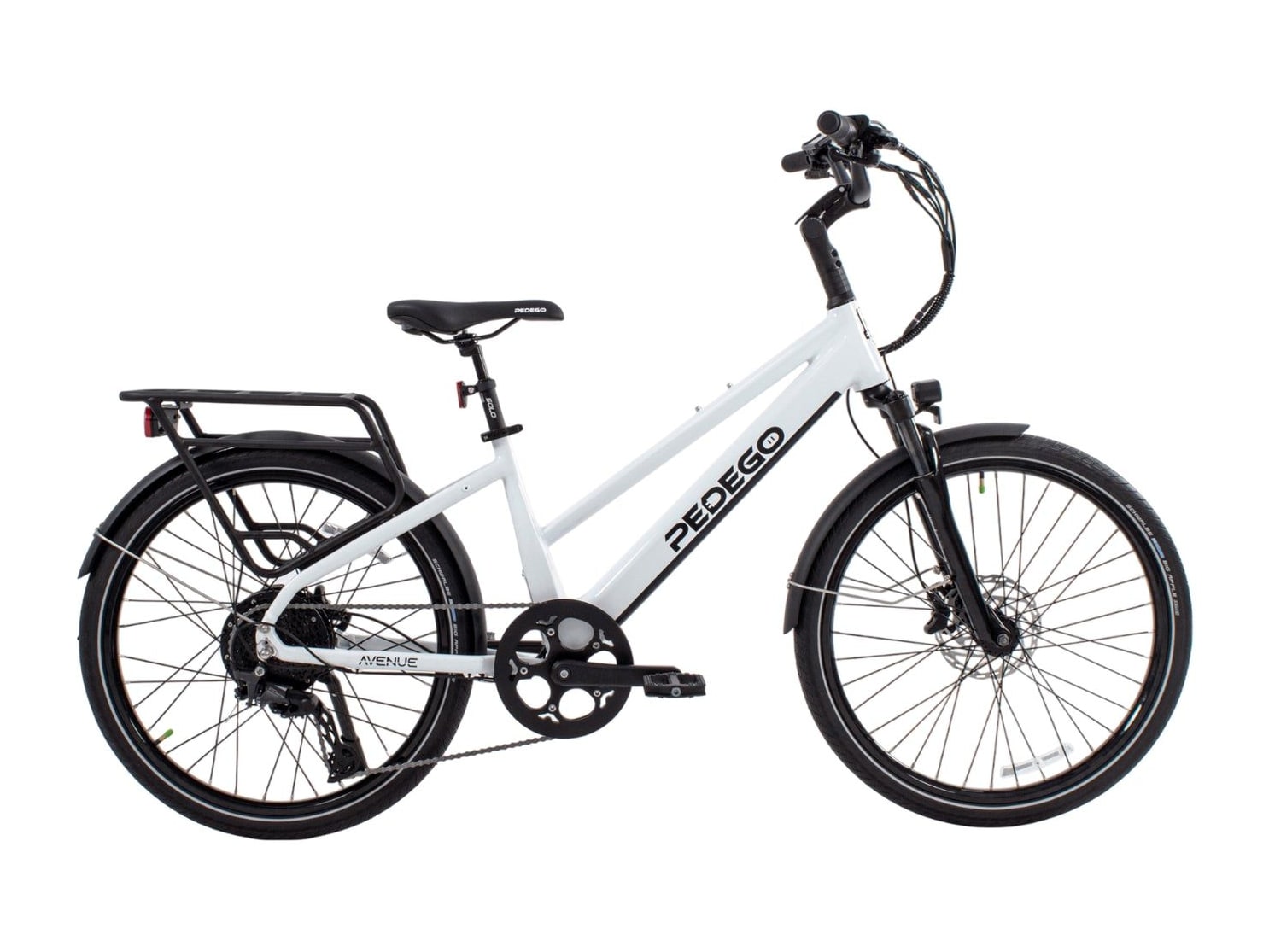 Pedego - Avenue Pro 26-inch Step-Thru Gloss White Electric Bikes
