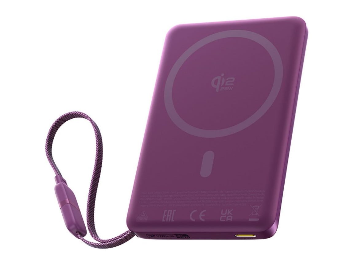 Baseus - PicoGo AM52 Qi2.2 Magnetic with Cable 10000 mAh Dark Cherry Power Banks