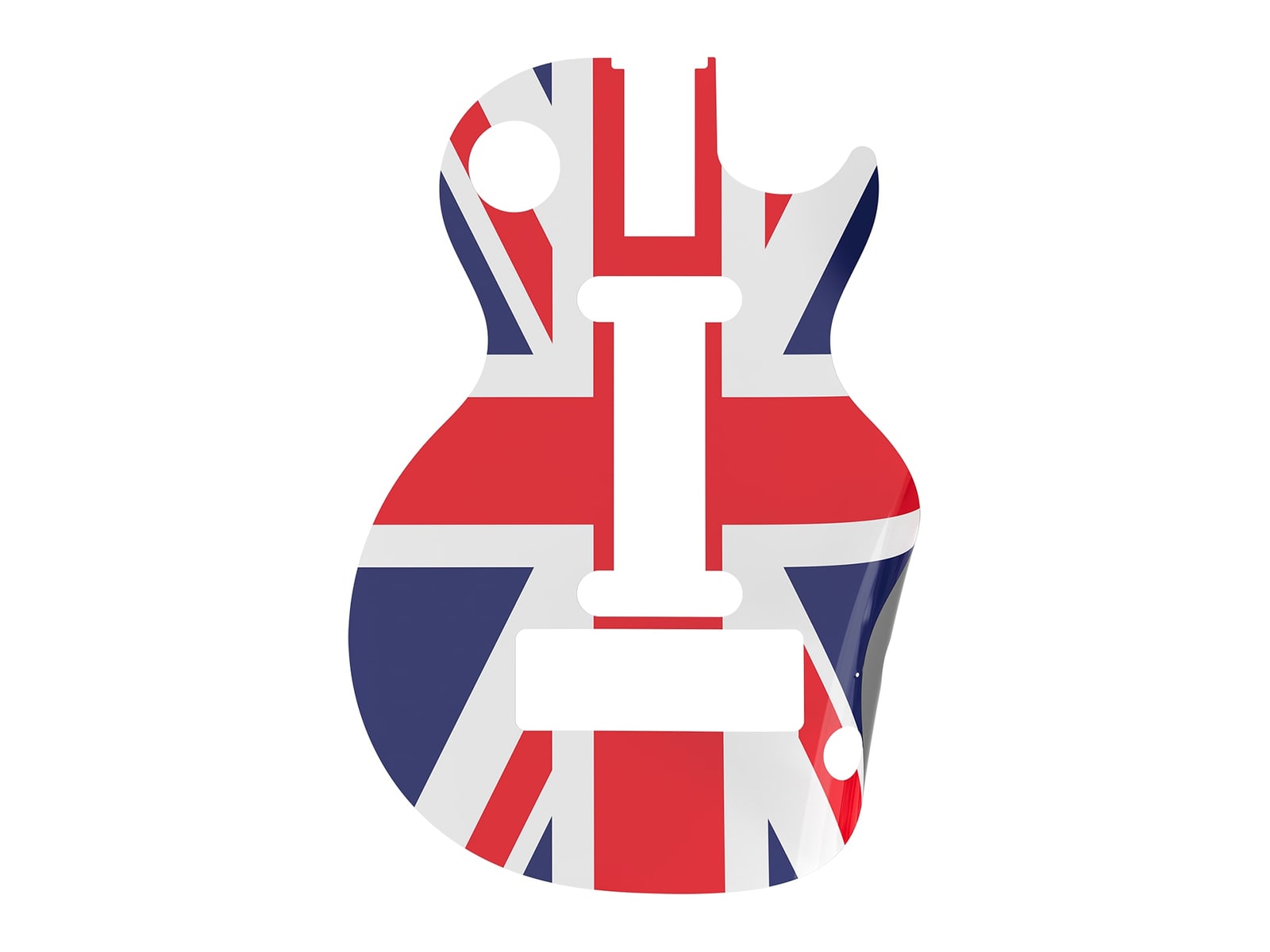 CRKD - Gibson Les Paul Faceplate Skin Union Jack Gloss