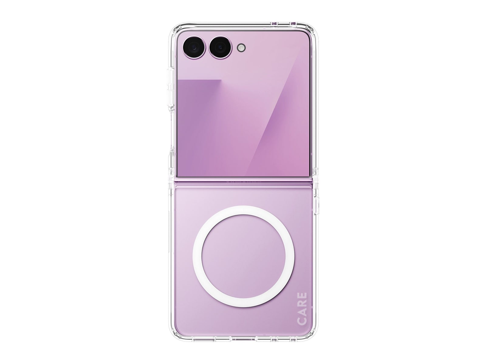 PanzerGlass - CARE Urban Combat Case Transparent w. White Qi Samsung Galaxy Z Flip7