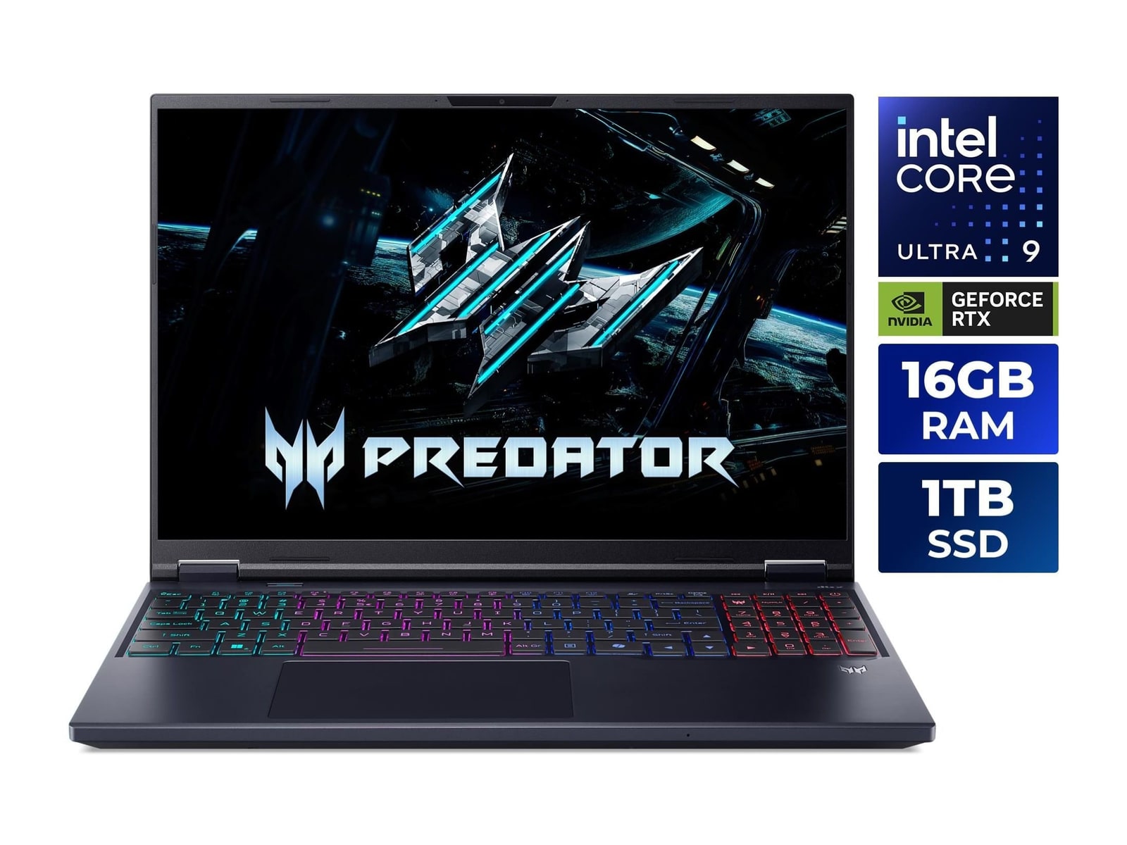 Acer - Predator Helios Neo 16 AI PHN16-I71-95FY 16" - Intel Core Ultra 9 290HX Plus chip - 16GB Memory - 1TB SSD - Abyssal Black