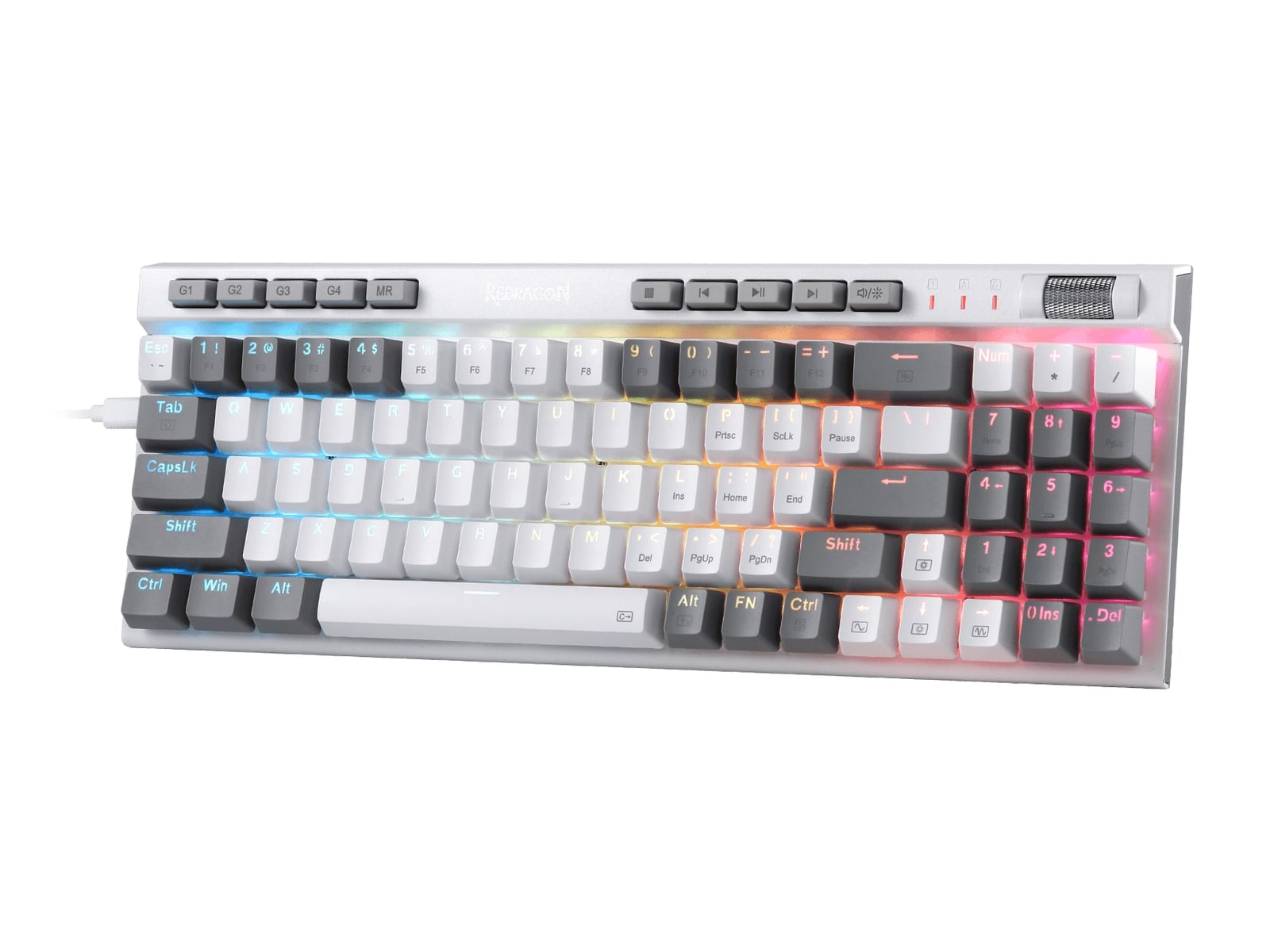 Redragon - MAGIC-WAND SE K655 Keyboards - White & Grey
