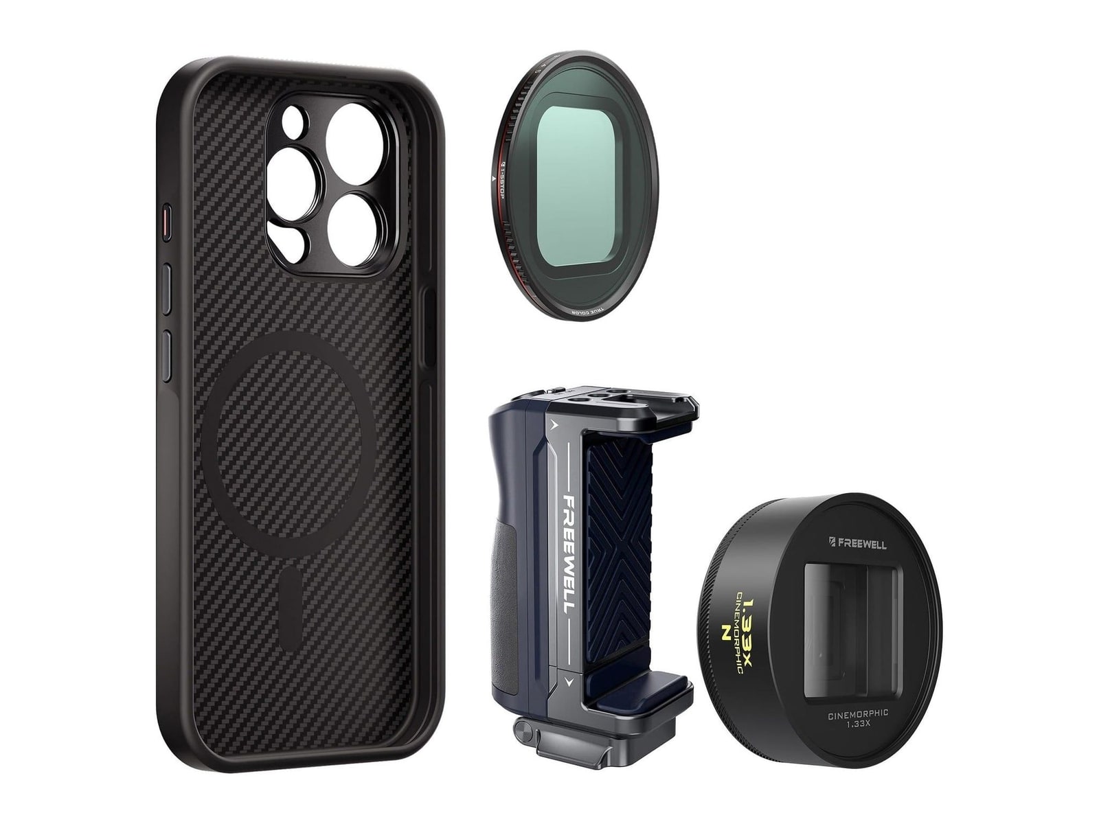 Freewell - iPhone Pro Filmmaker Cine Pro Kit Neutral / iPhone 15 Pro Max Camera Accessories - Neutral