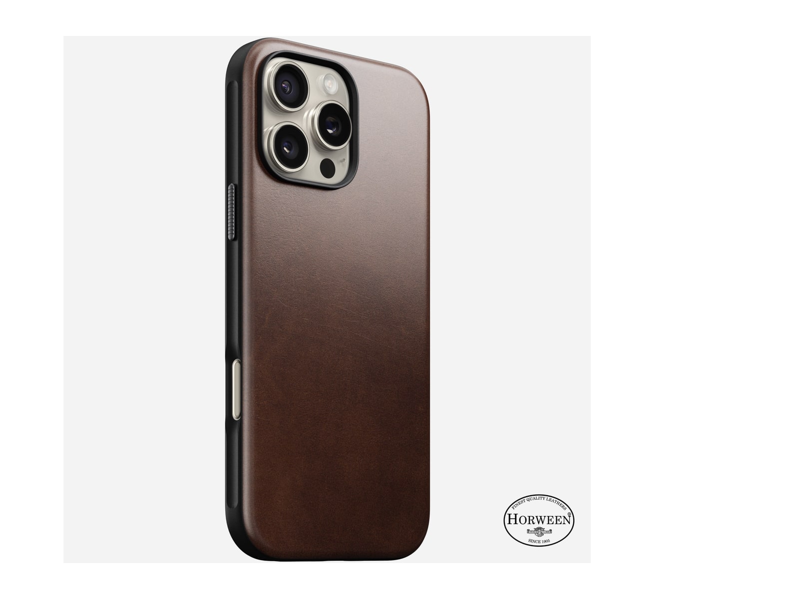 Nomad - Modern Leather Case - iPhone 16 Pro Max - Rustic Brown
