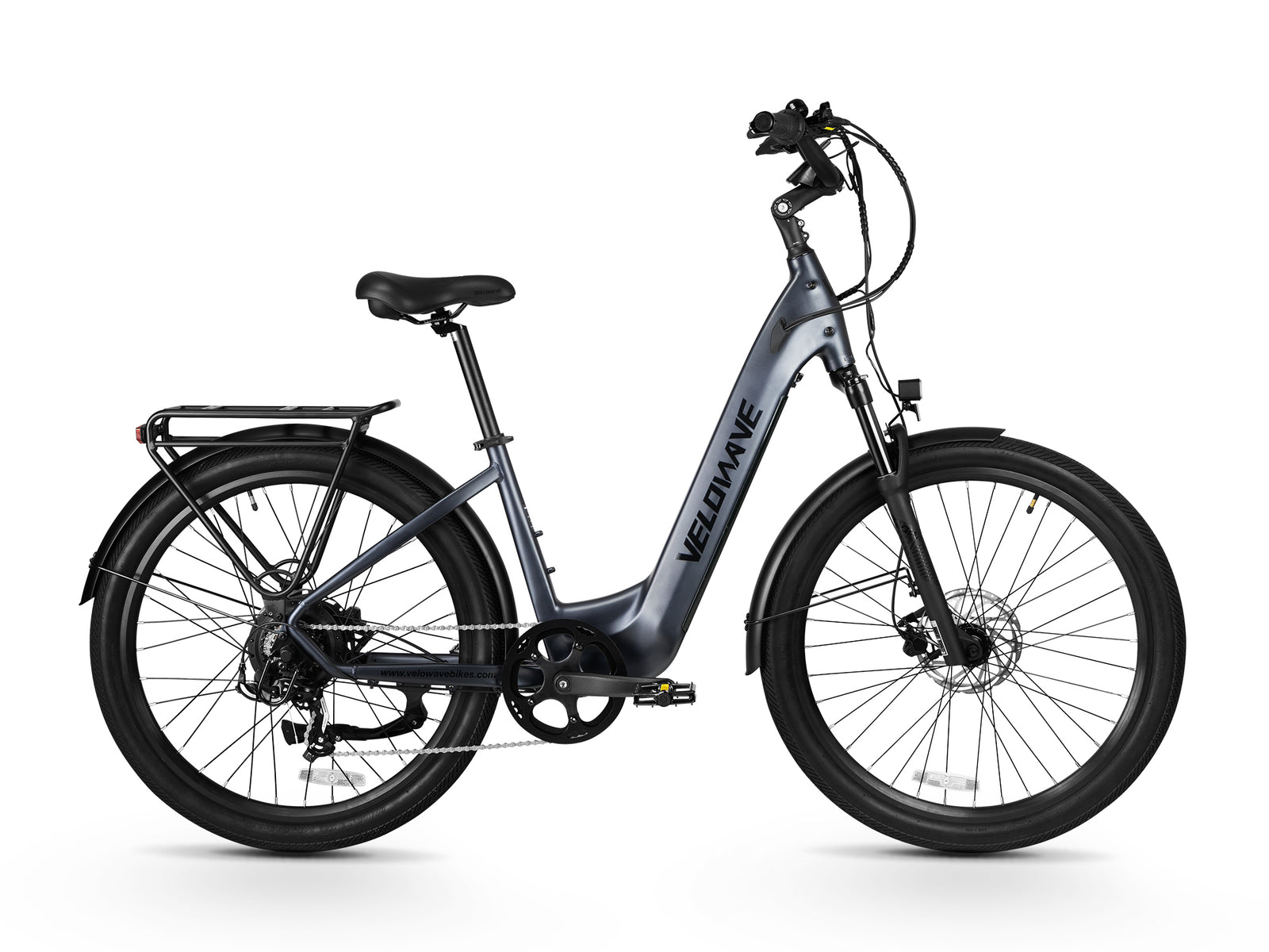 Velowave - Breeze T Blue Gray Electric Bikes