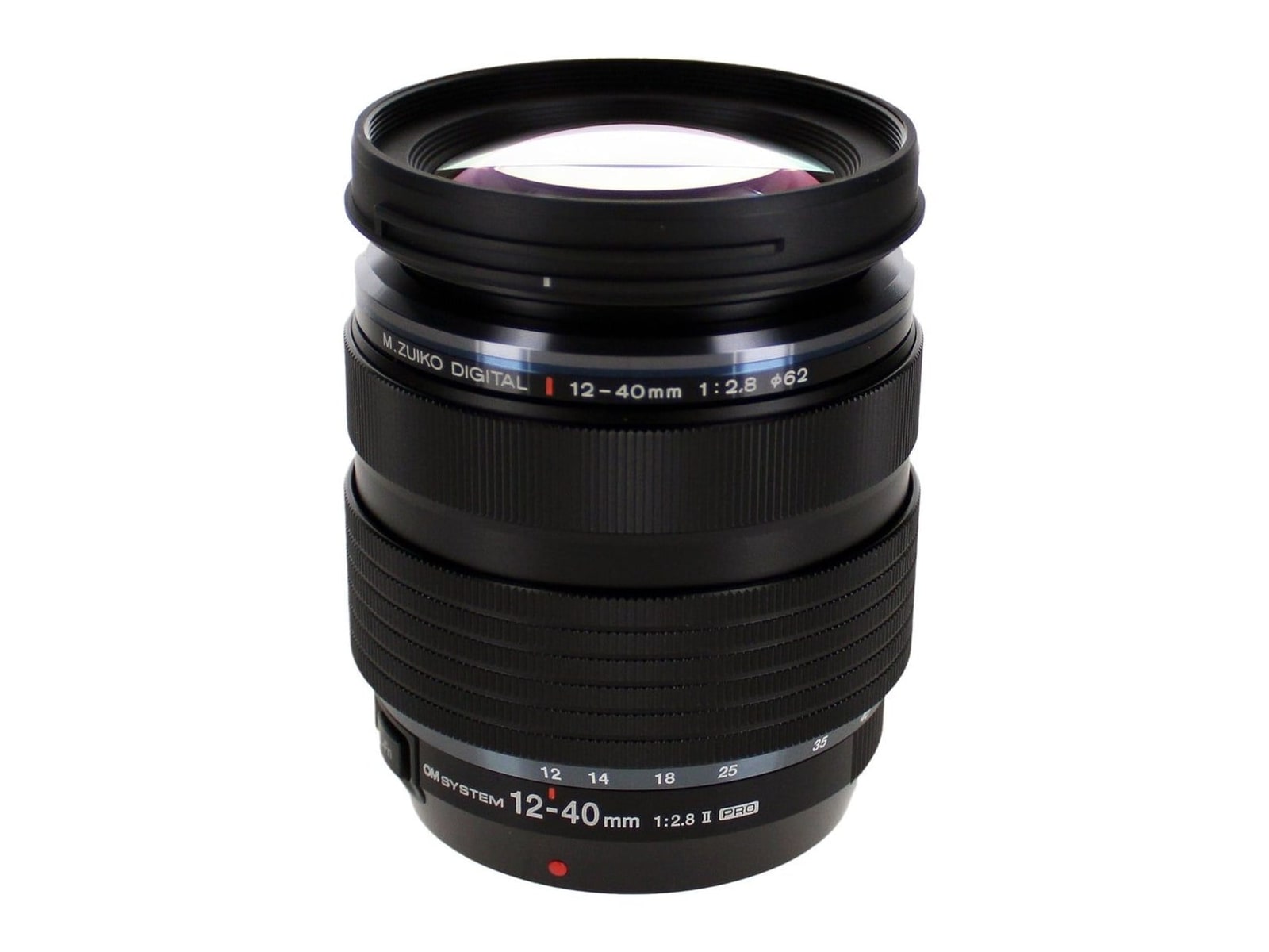 OM System - M.Zuiko Digital ED 12-40mm F2.8 PRO II Camera Lenses - Black