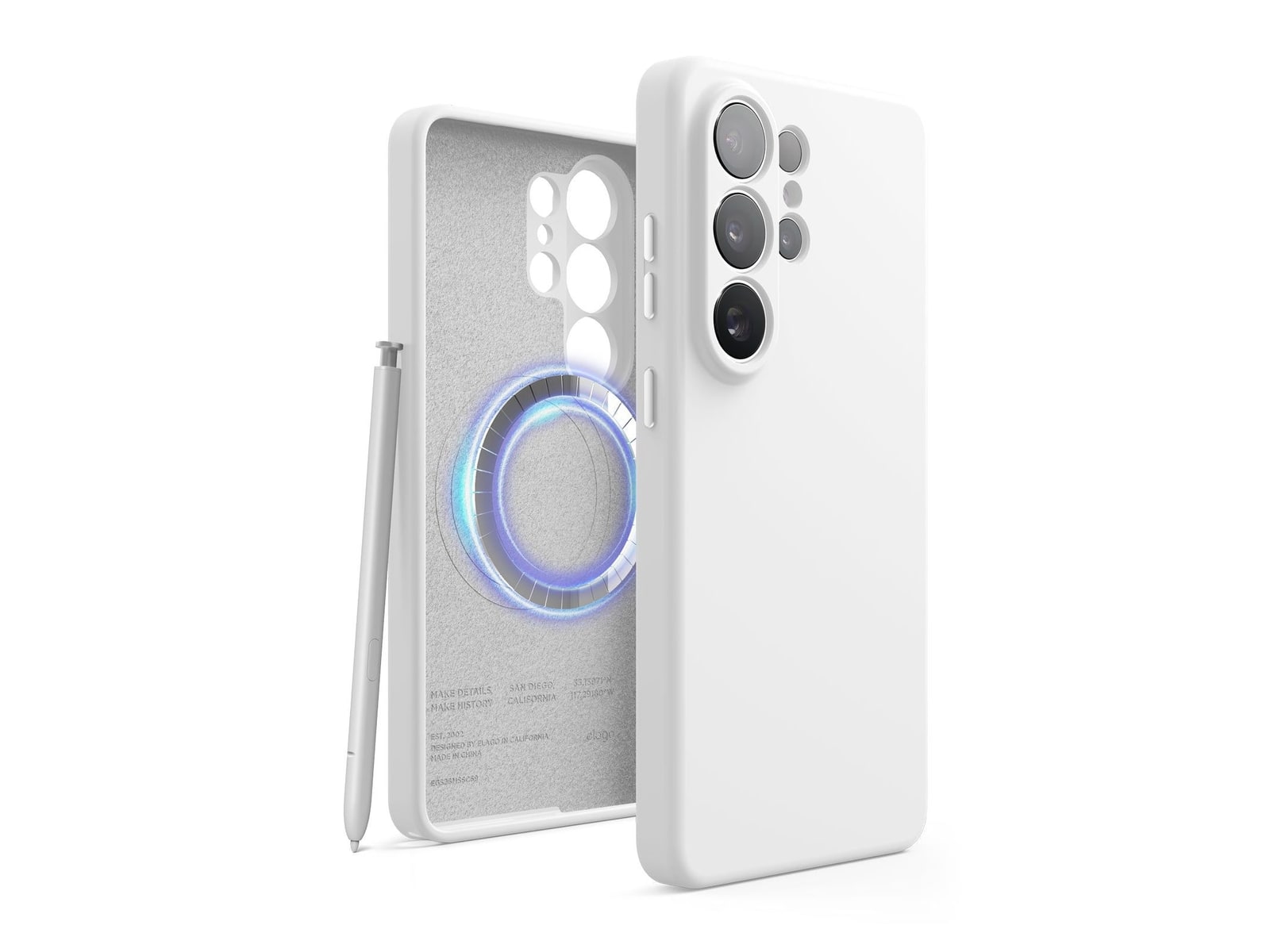 elago - Magnetic Silicone Case - Galaxy S26 Ultra - White