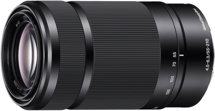 Sony - SEL55210 Camera Lenses - Black