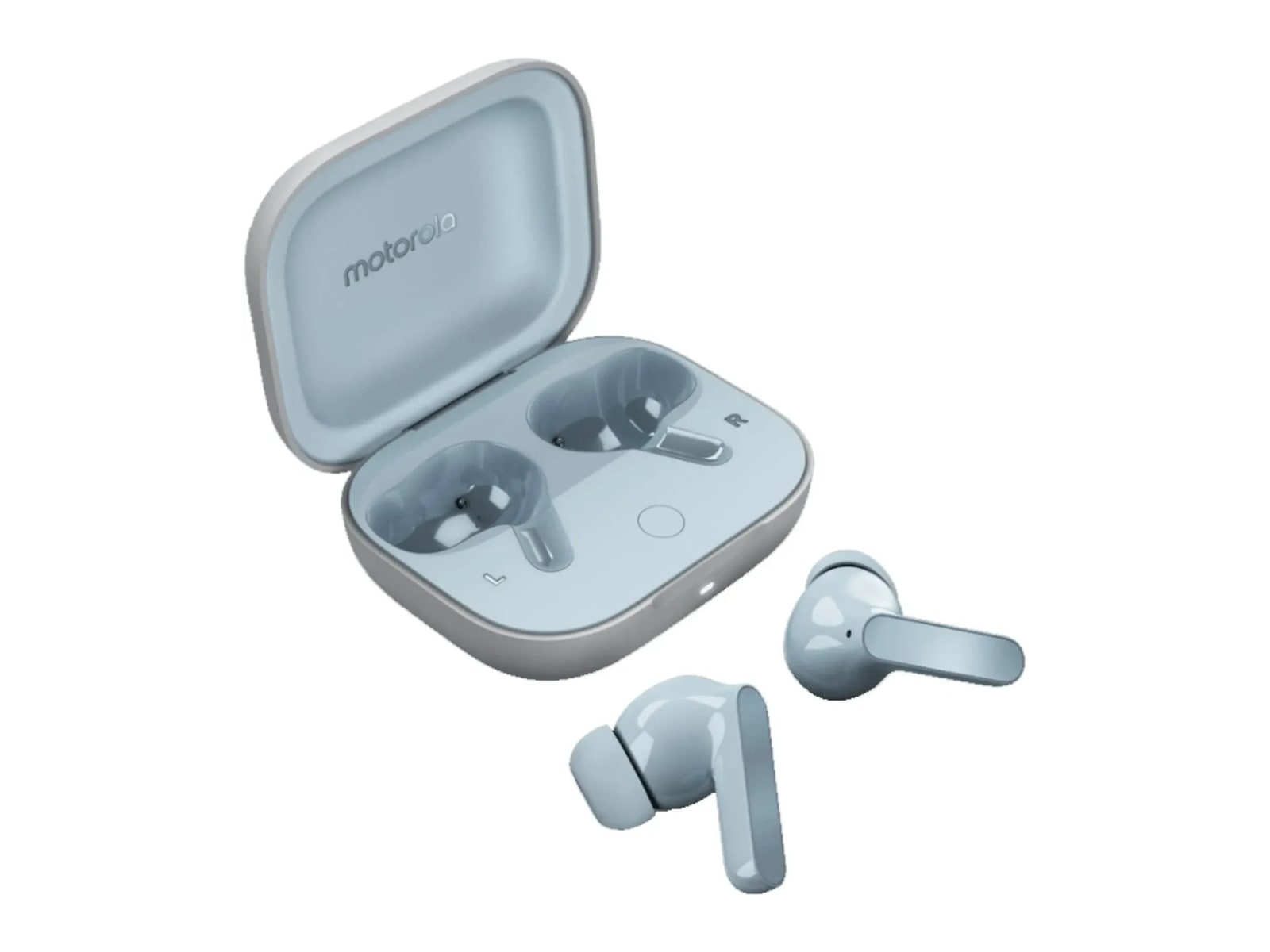 Motorola - Moto Buds Bluetooth True Wireless Earbuds - Glacier Blue