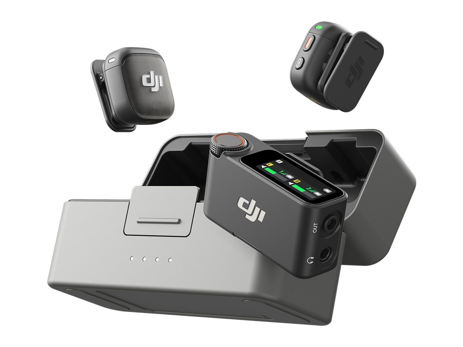 DJI - Mic 3 Advanced Mini Wireless Microphone (2 TX + 1 RX + Charging Case) Microphones - Black