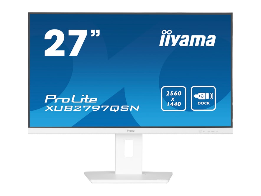 iiyama - 27" ProLite XUB2797QSN-W2 QHD 100Hz Professional Monitors - White