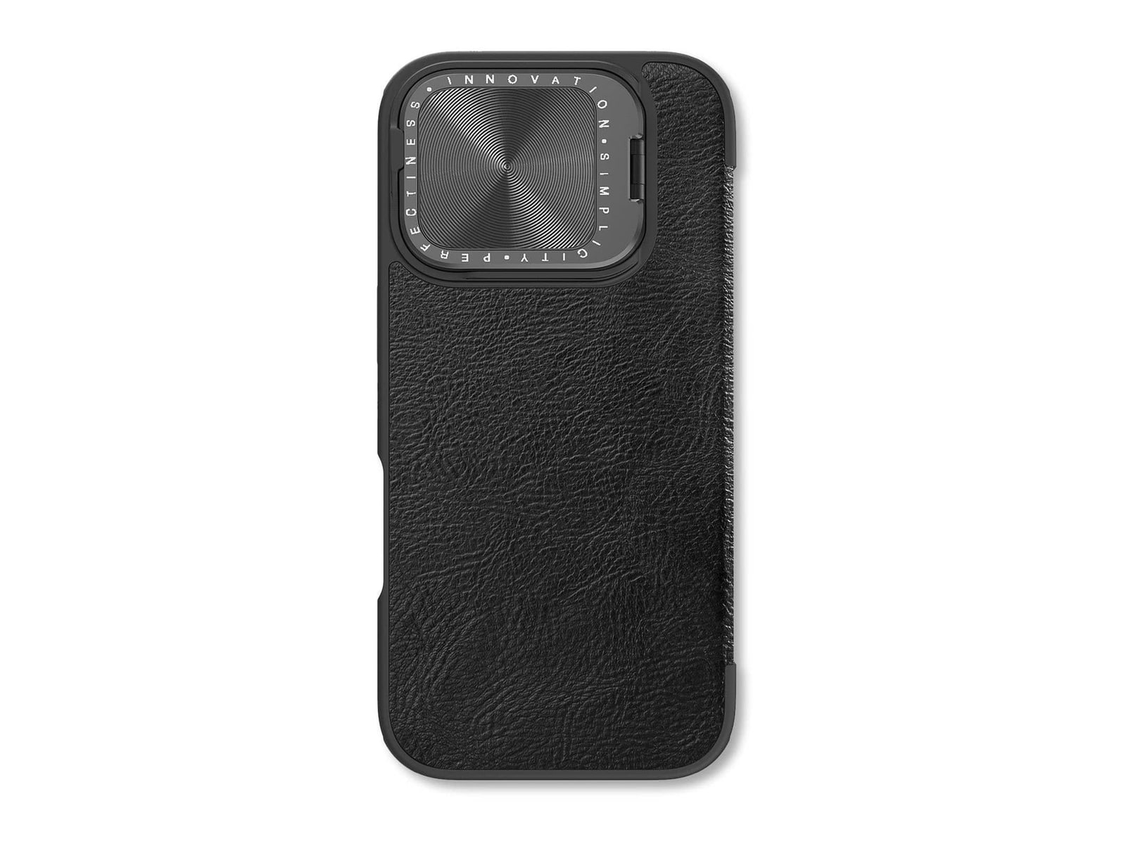 Nillkin - Qin CamProp Leather Case - iPhone 16 Pro Max - Elegant Black
