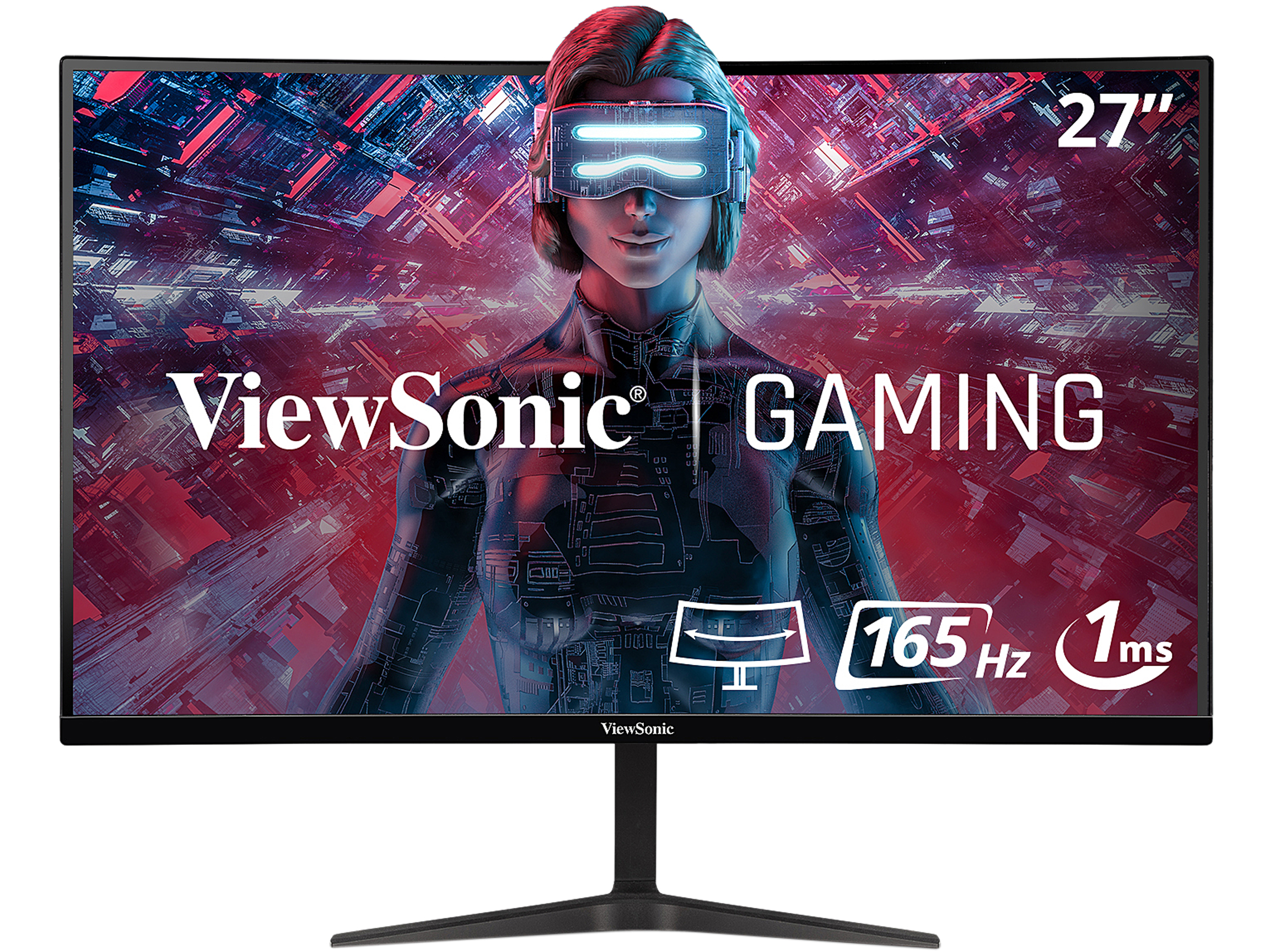ViewSonic - 27" VX2718-PC-MHD FHD 165Hz Gaming Monitors - Black