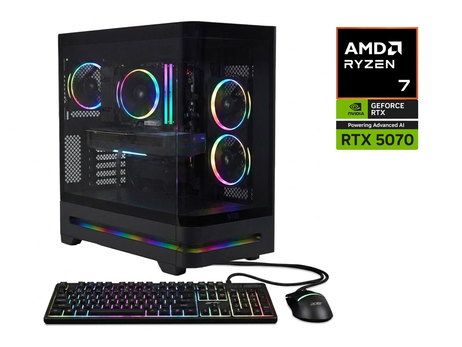 Acer - Nitro N85-100-UR35 - AMD Ryzen 7 8700 chip - 16GB Memory - 1TB SSD - Black