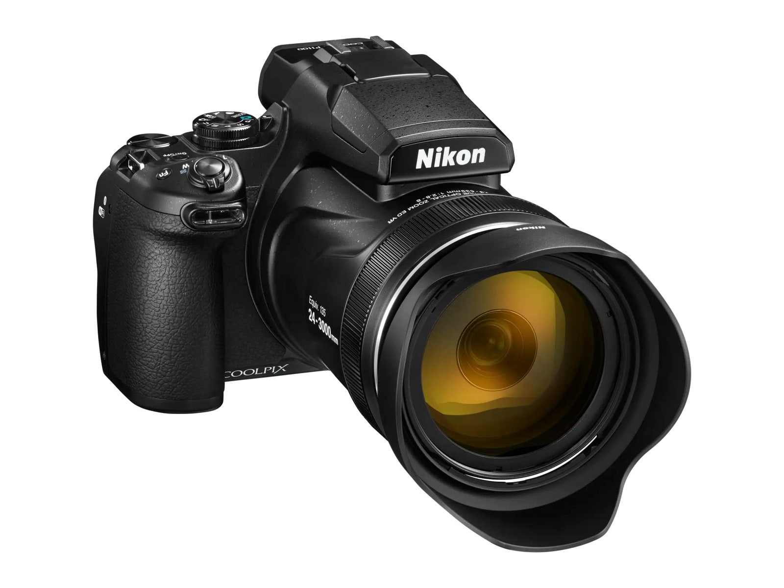Nikon - COOLPIX P1100 16MP Compact & Point-and-Shoot - Black