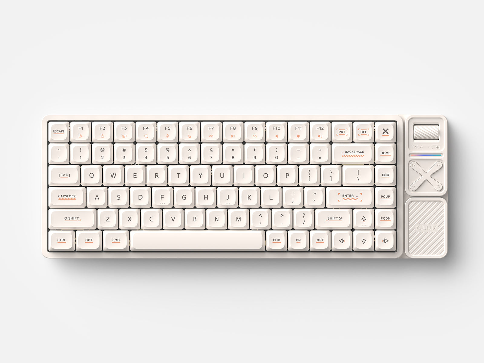 IQUNIX - Magi75 Pro ANSI US Wireless Keyboards - Ochre White