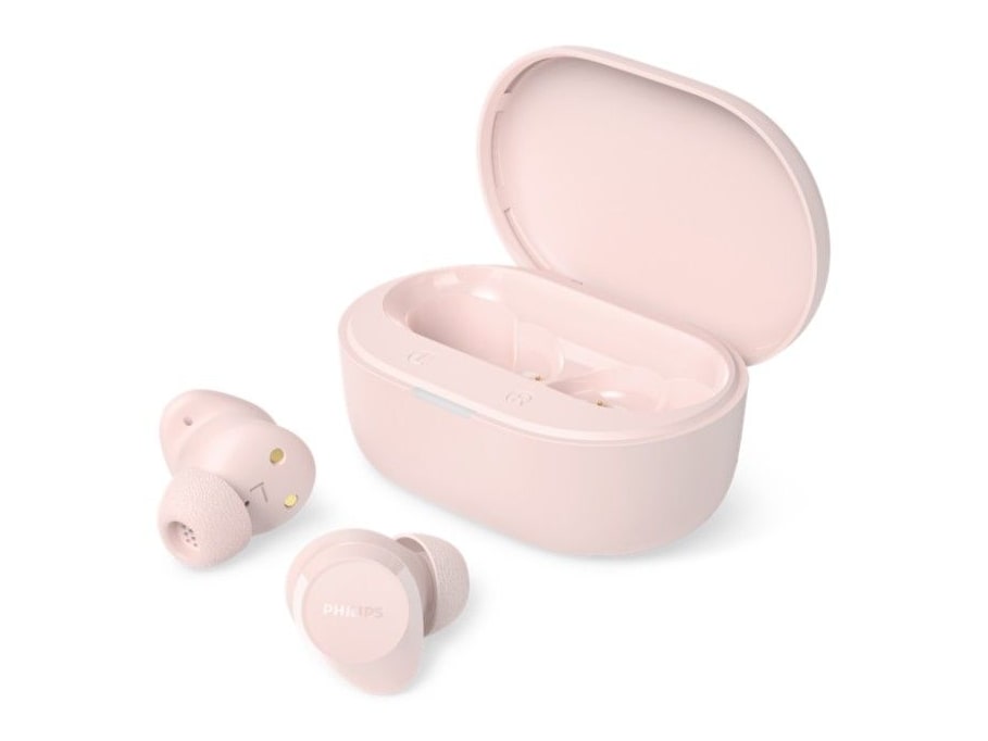 Philips - TAT1300 Bluetooth 6.0 True Wireless Earbuds - Pink (EU)