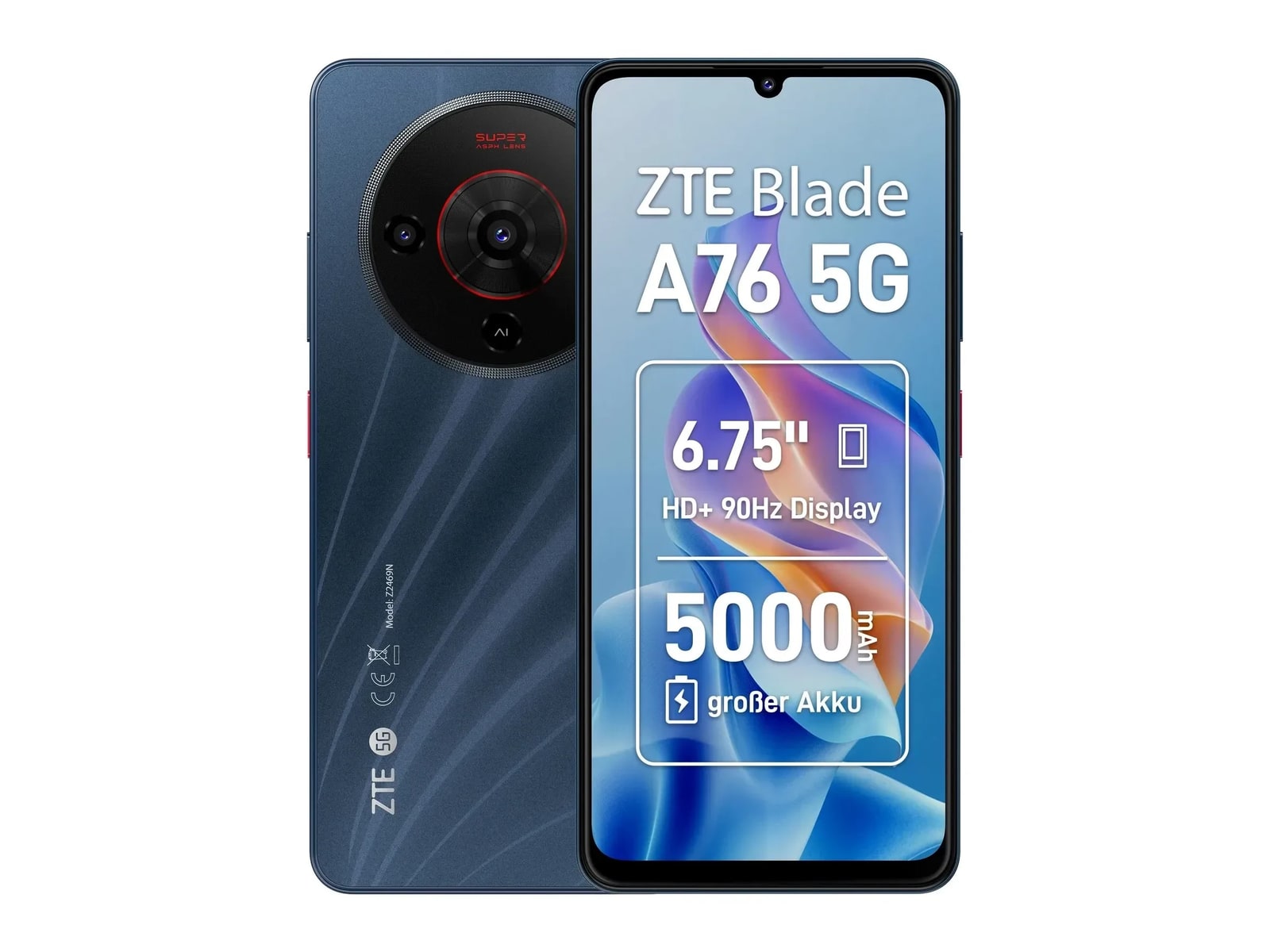 ZTE - Blade A76 5G 128GB - Black