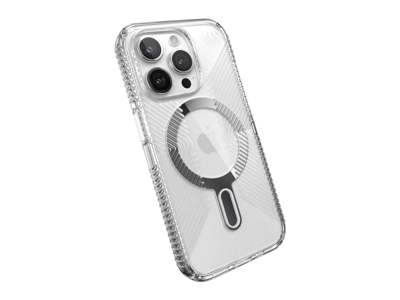Speck - Presidio Perfect-Clear Grip MagSafe with ClickLock - iPhone 15 Pro - Clear