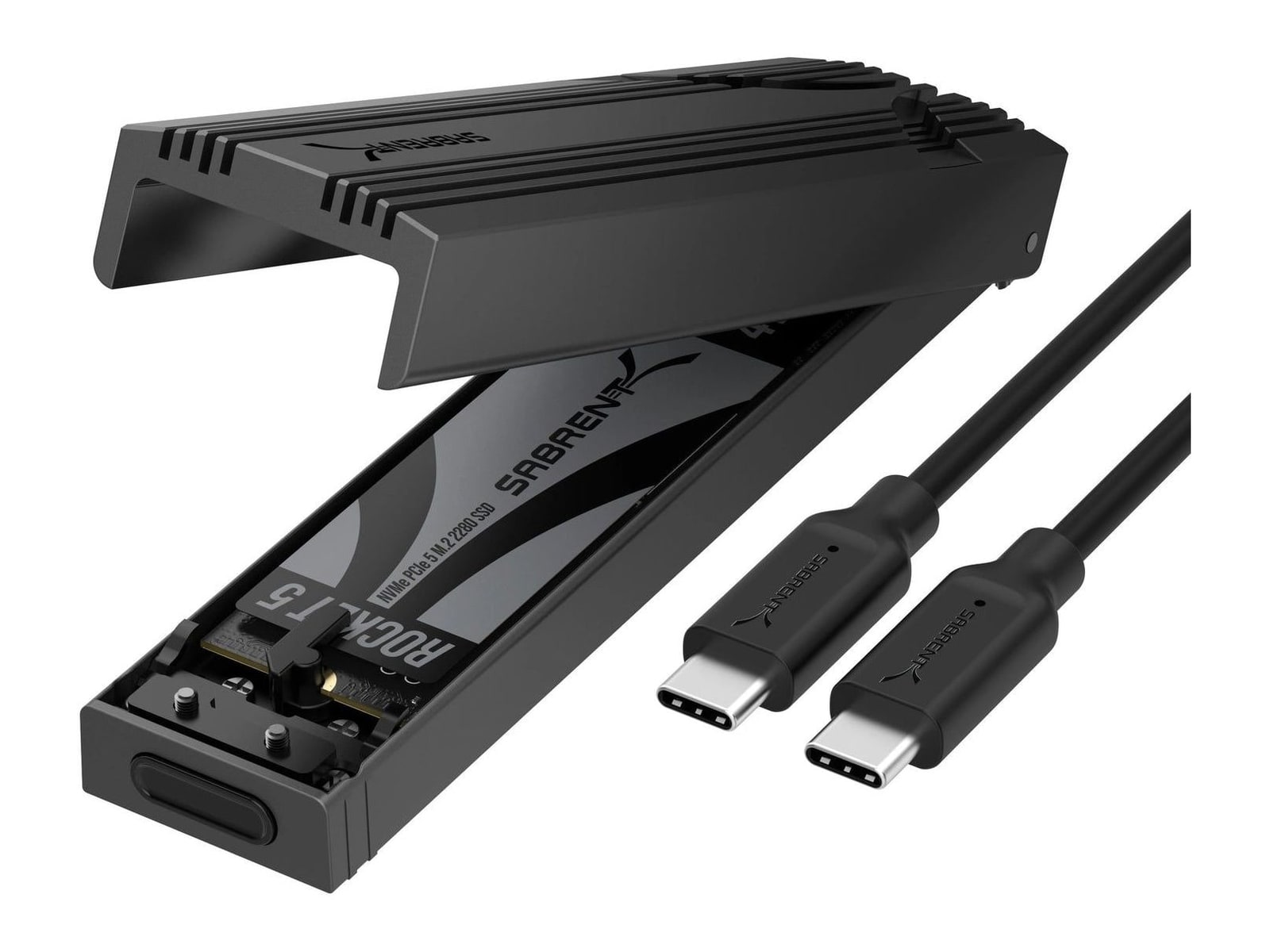 Sabrent - USB 3.2 Type-C Tool-free Enclosure Docking Stations