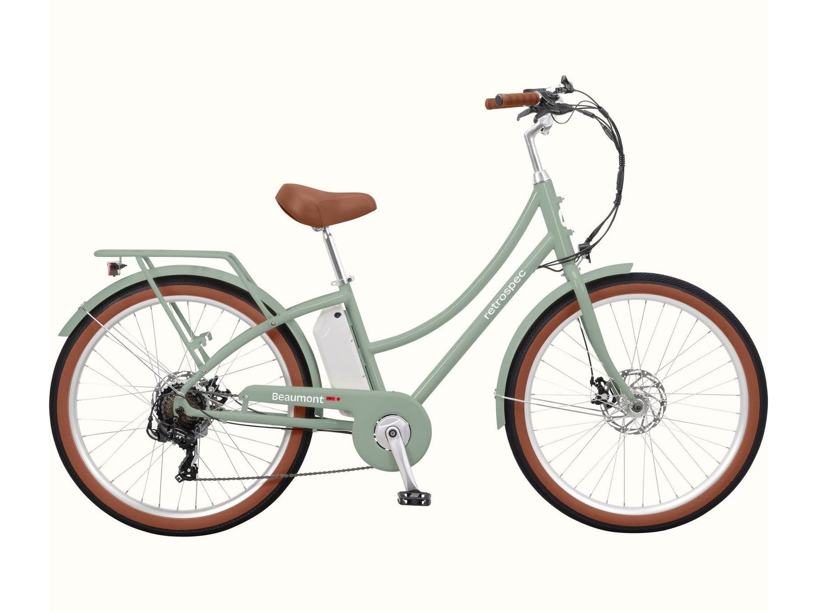 Retrospec - Beaumont Rev 3 Step-Through Mint Electric Bikes